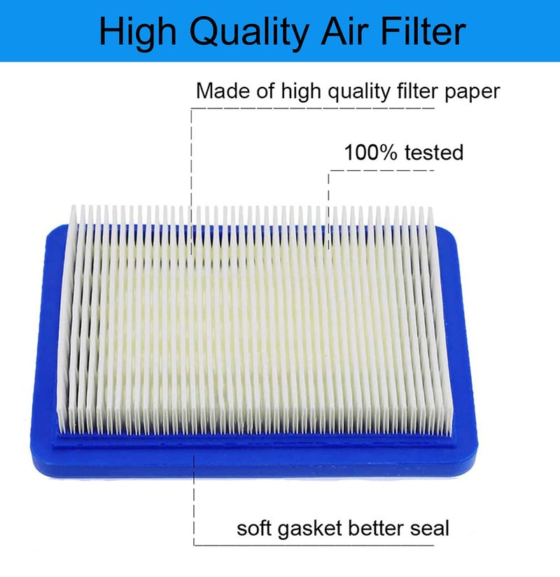 KAKO 491588s Air Filter for Briggs and Stratton Air Filter(5 Pcs) Compatible with Briggs and Stratton 491588, Toro 20332, Craftsman 3364 Lawn Mower Air Filter with 2 Pcs 5062K Spark Plug - Image 3
